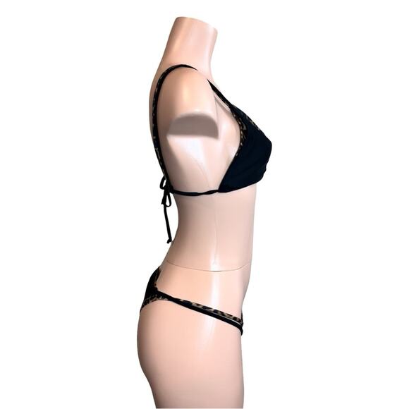 Boutique Double Layered Animal Print Bikini Too XL & Bottom L $99 - Picture 10 of 14